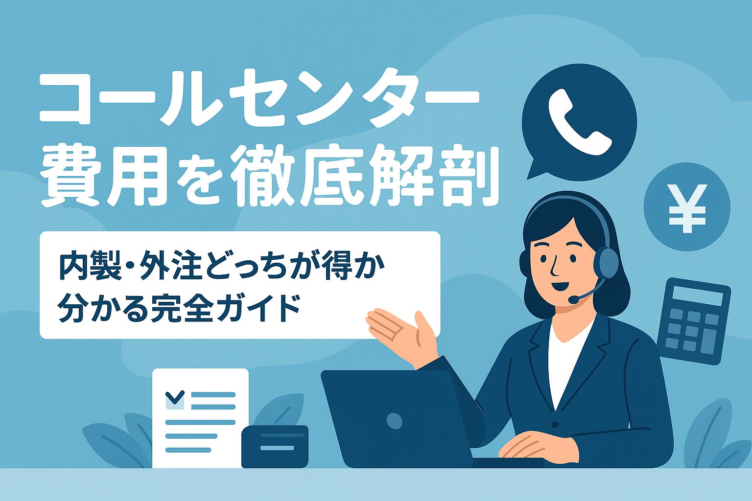 コールセンター費用を徹底解剖！内製・外注どっちが得か分かる完全ガイド